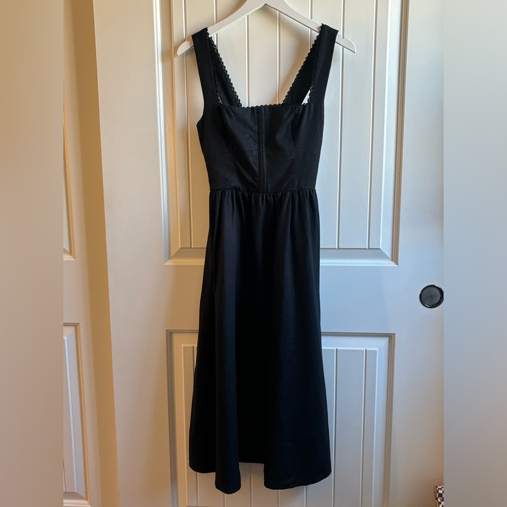 Reformation Tagliatelle Linen Dress